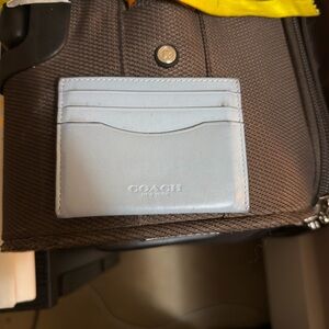 Coach Sky Blue Card Holder